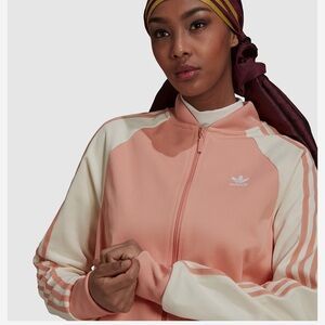 Adidas Primeblue Track Top Jacket in Ambient Blush Size Small NWT